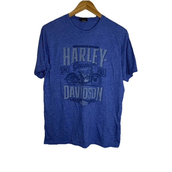 Harley-Davidson Other - Harley-Davidson Texarkana Texas Blue Short Sleeve Graphic T-shirt Size L